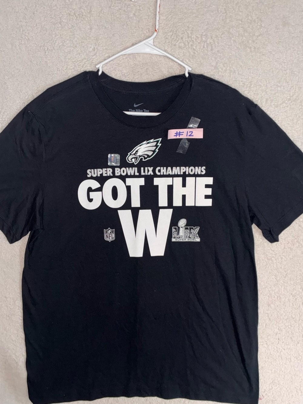 Nike Black Philadelphia Eagles Super Bowl LIX Champions 'Got The W' Tee